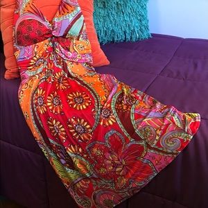 Summer Halter Dress- colorful and very sexy